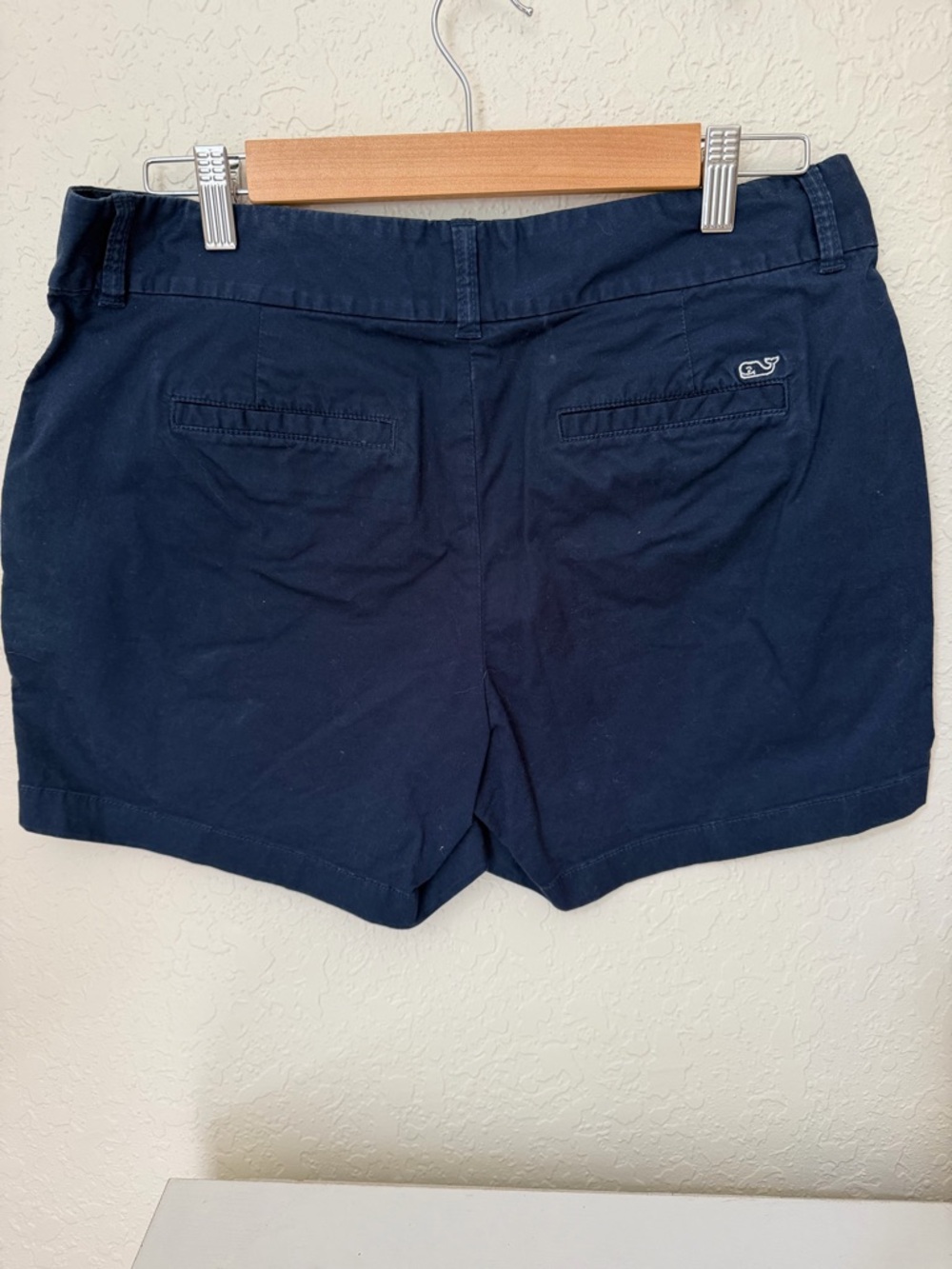 Vineyard Vines Navy Cotton-Blend Women's Bermuda Shorts